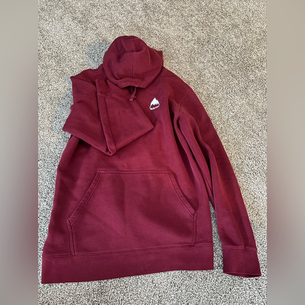 Men’s XL Burton burgundy hoodie!